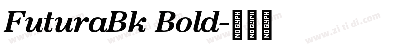 FuturaBk Bold字体转换